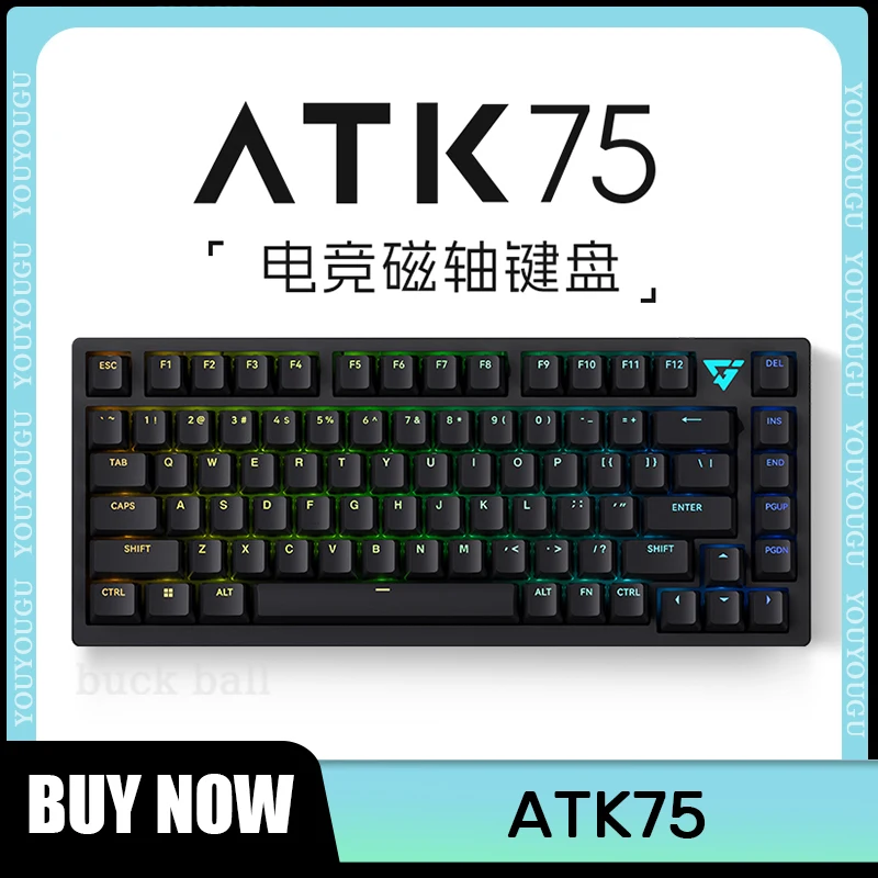 

ATK75 Gamer Mechanical Keyboard Esports Magnetic Switch Wired Keyboard CNC Cover RGB Hot-Swap V-Hub Gaming Keyboards For Mac Win