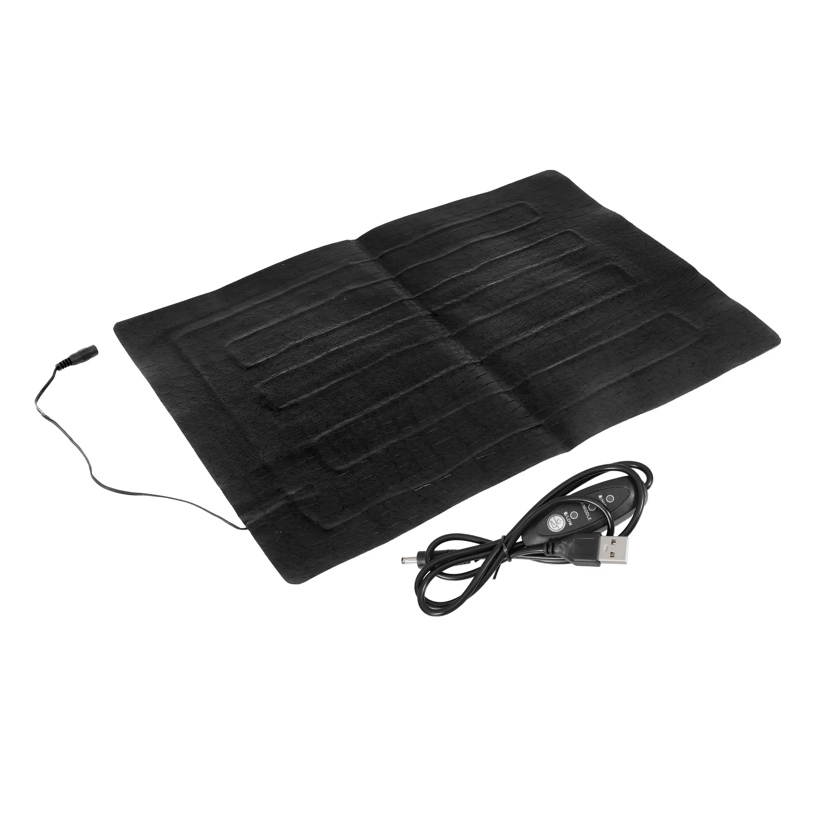

USB Carbon Fiber Heating Pad for Pets Waterproof Portable 3-Level Adjustable Temperature Pet Warming Mat for Cats Dogs Reptiles