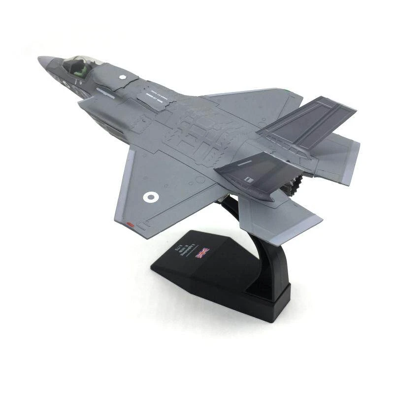 modellino-statico-1-72-caccia-f-35b-dell'aeronautica-britannica-fusoliera-in-lega-ornamenti-decorativi