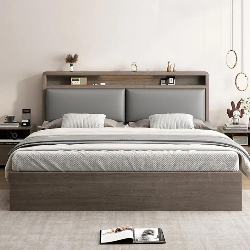 

Modern Designer Bed Accent Nordic Luxury Relaxing Universal Creative Funky Low Sun Bed Sleeping Camas De Casal Salon Furniture