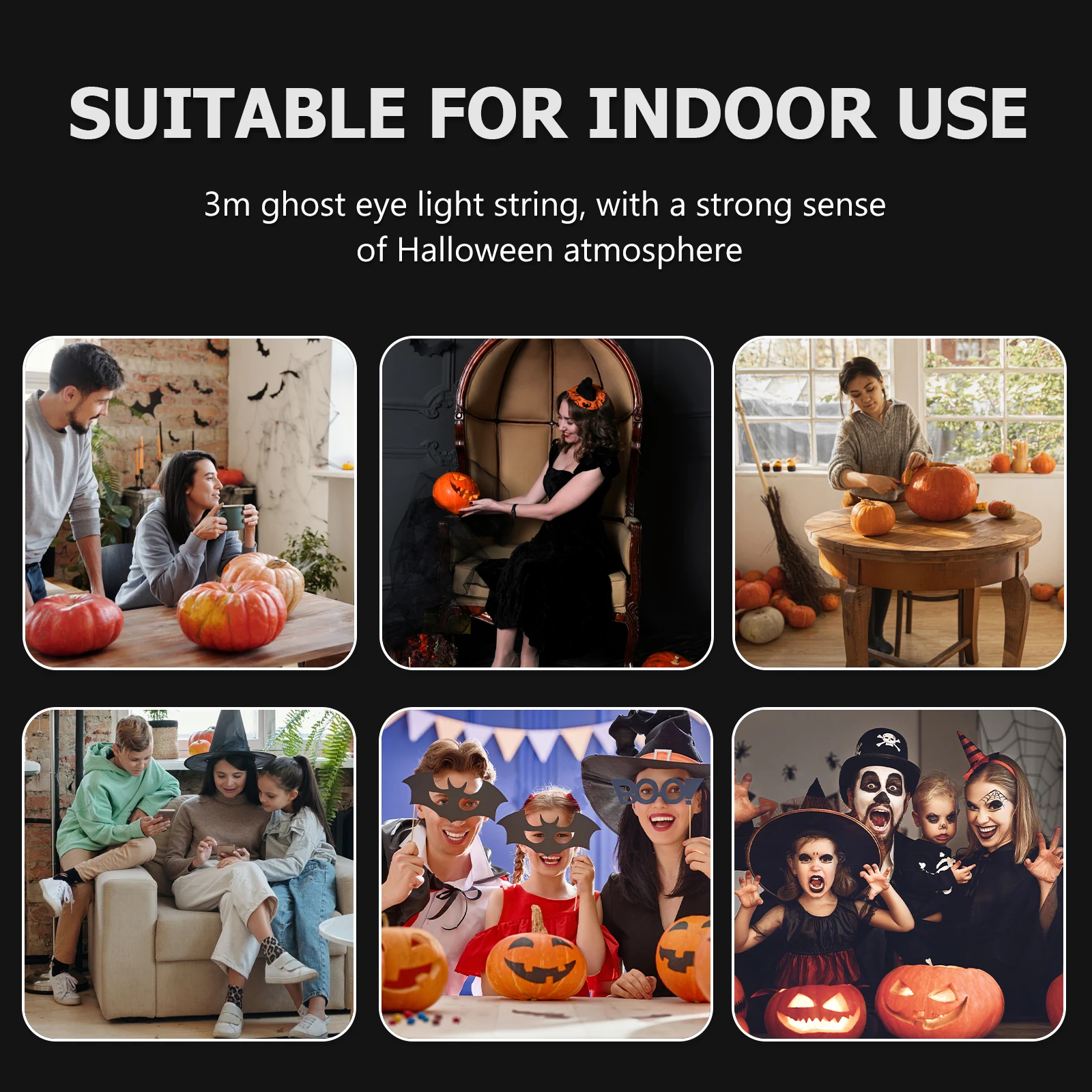 

LED Light String 10 Eyeball for Halloween Festive Atmosphere Cool nament Lamp String