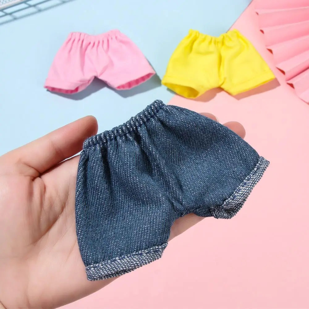 20Cm Pop Kleding Strepen Korte Mouwen T-shirt Kleine Broek Pop Outfit Spelen Huis Veranderende Dressing Spel Diy Pop Accessoires