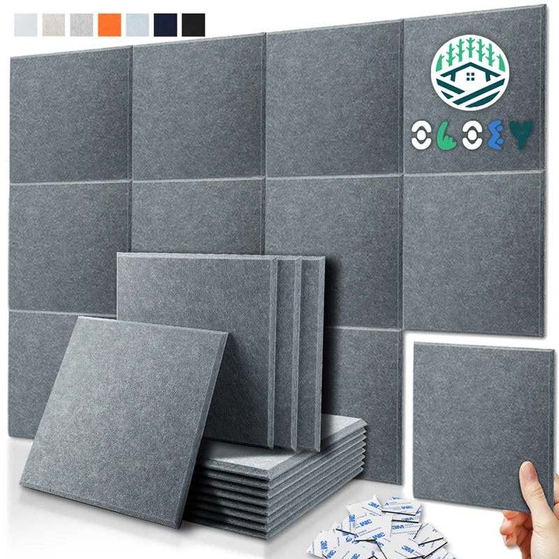 

Panel On The Wall 12 Pcs Soundproofing Acoustic Panel Decor Acoustic Absorption Panel Acoustic Insulation Sound-absorbing Panels