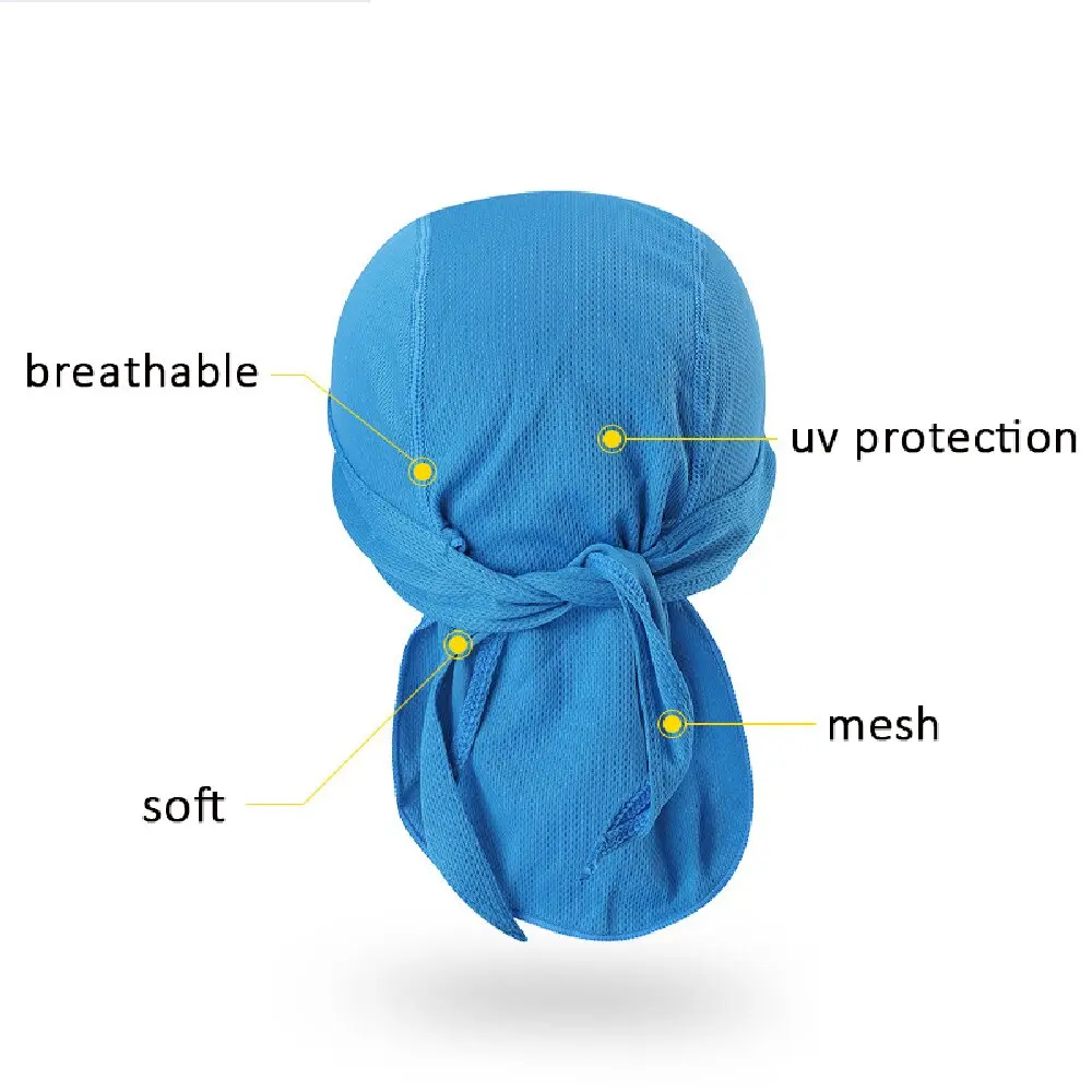 Imagen 6: Gorra para ciclismo que absorbe el sudor, pañuelo para la cabeza de secado rápido, gorro con protección solar, pañuelo para la cabeza para deportes al aire libre