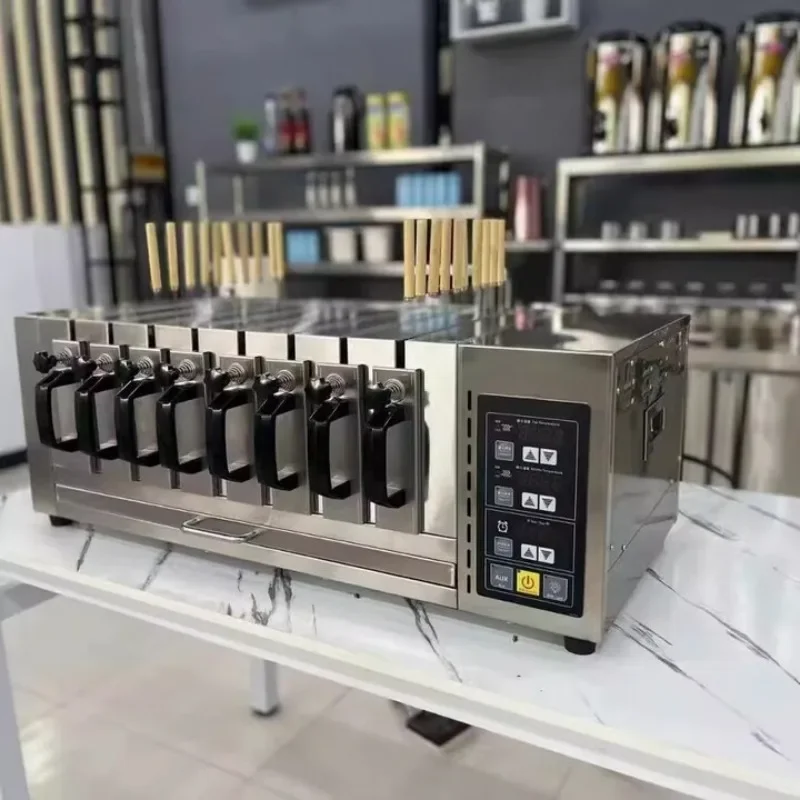 Automatic skewer machine, barbecue oven for e-commerce, heat preservation without timing mutton , single control five drawers