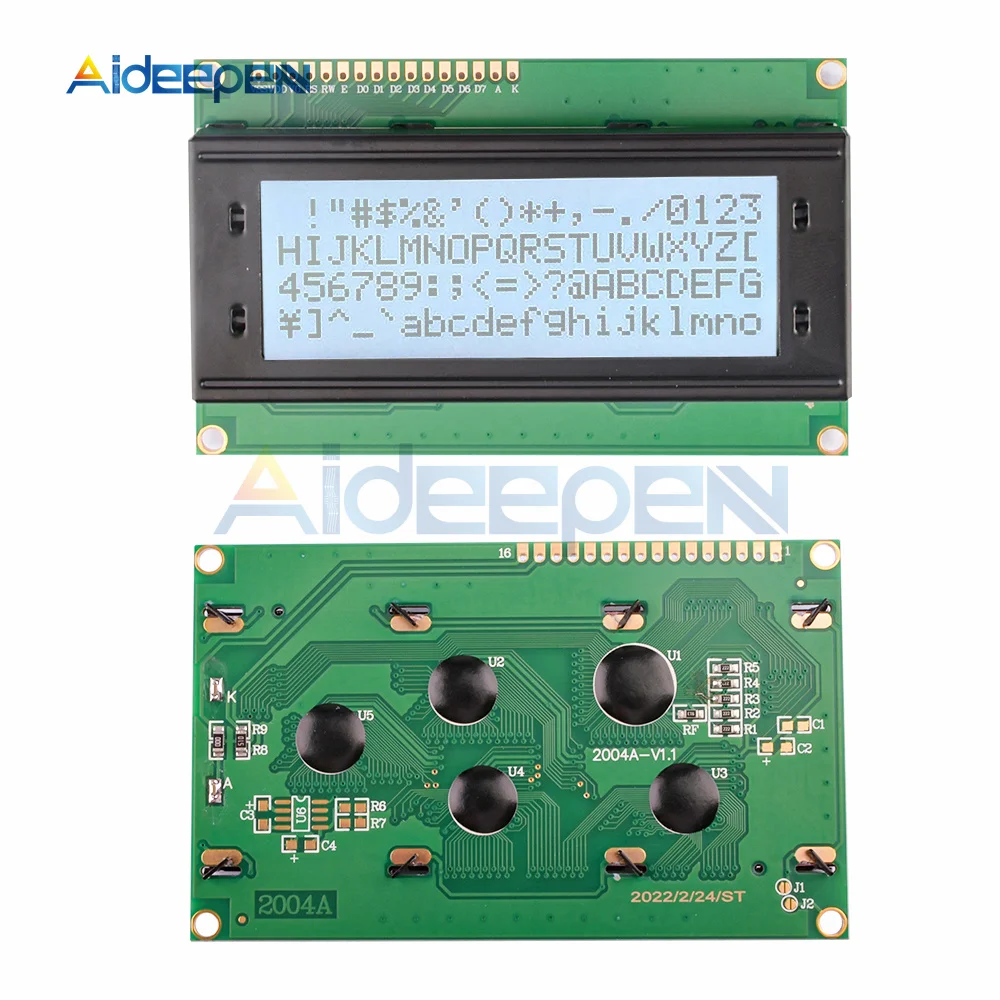 IIC/I2C/TWI 2004 Serial Blue Green Backlight LCD Module for Arduino MEGA2560 20 X 4 LCD2004