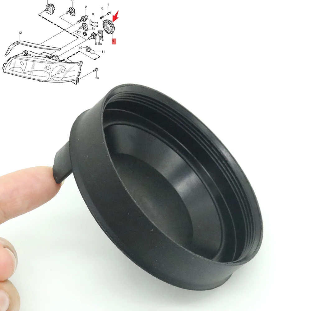 

Headlamp Back Bulb Extension Waterproof Housing Seal Lid Headlight Dust Cover Cap 30764520 For Volvo XC90 S60 P24 XC70 V70 S80
