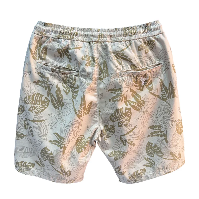 شورت شاطئ صيفي جديد لعام 2025 للرجال: سروال خماسي كاجوال عصري ومتعدد الاستخدامات وعصري ومطبوع وفضفاض ومستقيم