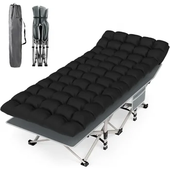 Camping bett, Klapp bett für Erwachsene schlafen 1200d Doppels chicht Oxford tragbare Klapp im Freien