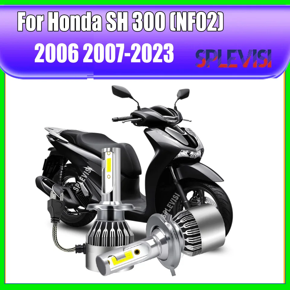 

H4 HB2 Headlights -feature an 6063 aviation aluminum body design For Honda SH 300 (NF02) 2006 2007 2008 2009 2010 2011 2012-2023