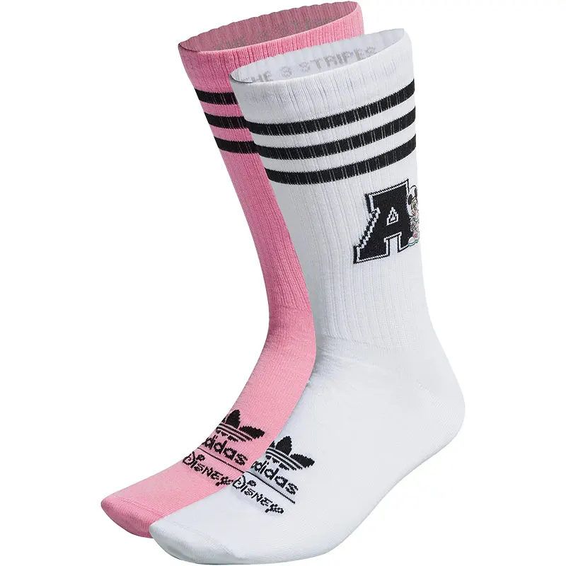 Adidas Originals genuine Three Leaves Men's and Women's New Sports Socks Two Pairs HK0352