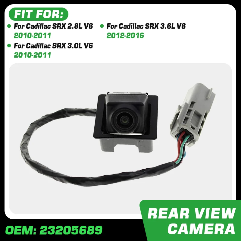 

For Cadillac SRX 2.8L 3.0L 3.6L V6 2010 2011 2012 2013 2014 2015 2016 Rear View Reversing Backup Parking Assist Camera 23205689