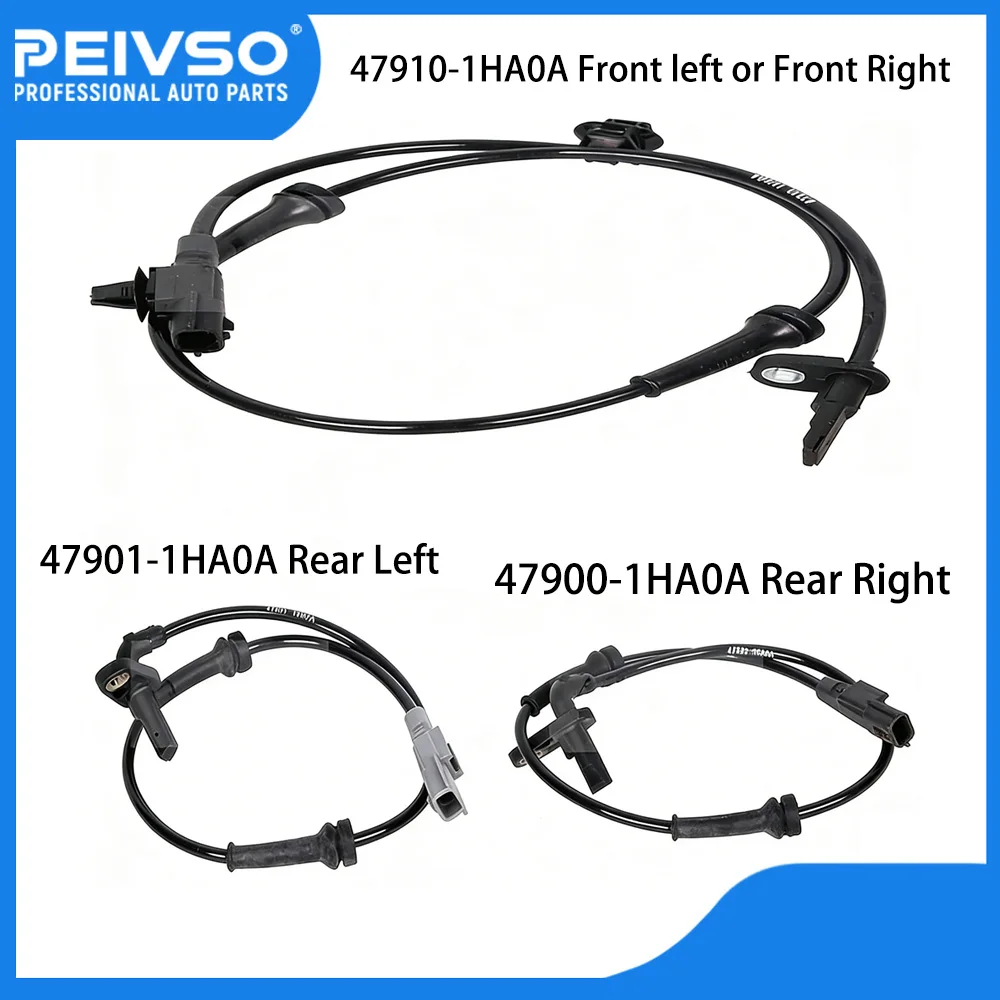 high quality 47901-1HA0A 47900-1HA0A 47910-1HA0A Front Rear Left/Right ABS Sensor for Nissan Sunny 2010-2014 March Note