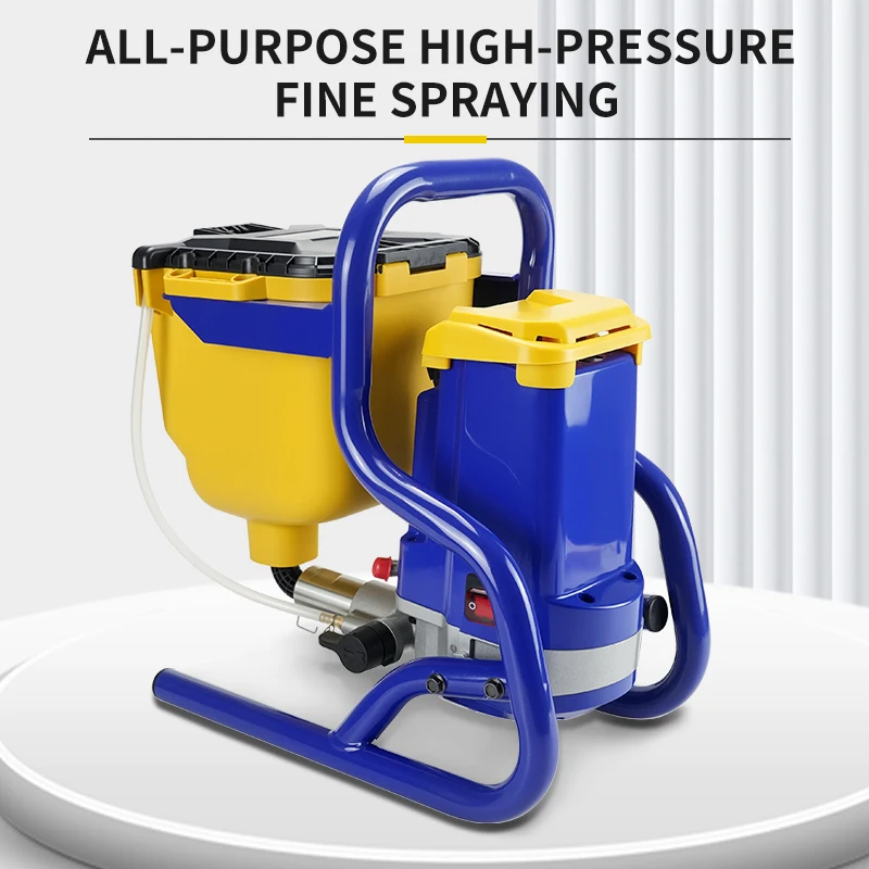 4.5L 850W High-Pressure Plunger Spray Machine 20MPA Capacity Multifunctional Paint Sprayer with Funnel for Latex Paint