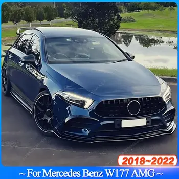 適用於賓士 W177 A180 A200 A220 A250 A260 AMG A35 2018-2022 前保險桿唇擾流板風刀罩 ABS 車身套件改裝 10 最佳銷售 A35 車身套件 - №2