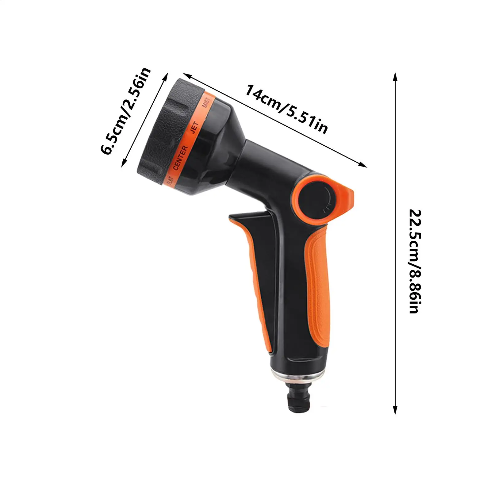 High Pressure Garden Sprayer Handheld Water Hose Nozzle Hose Water Spray Gun Adjustable For Watering Plants Lawns Sprinkle Tool