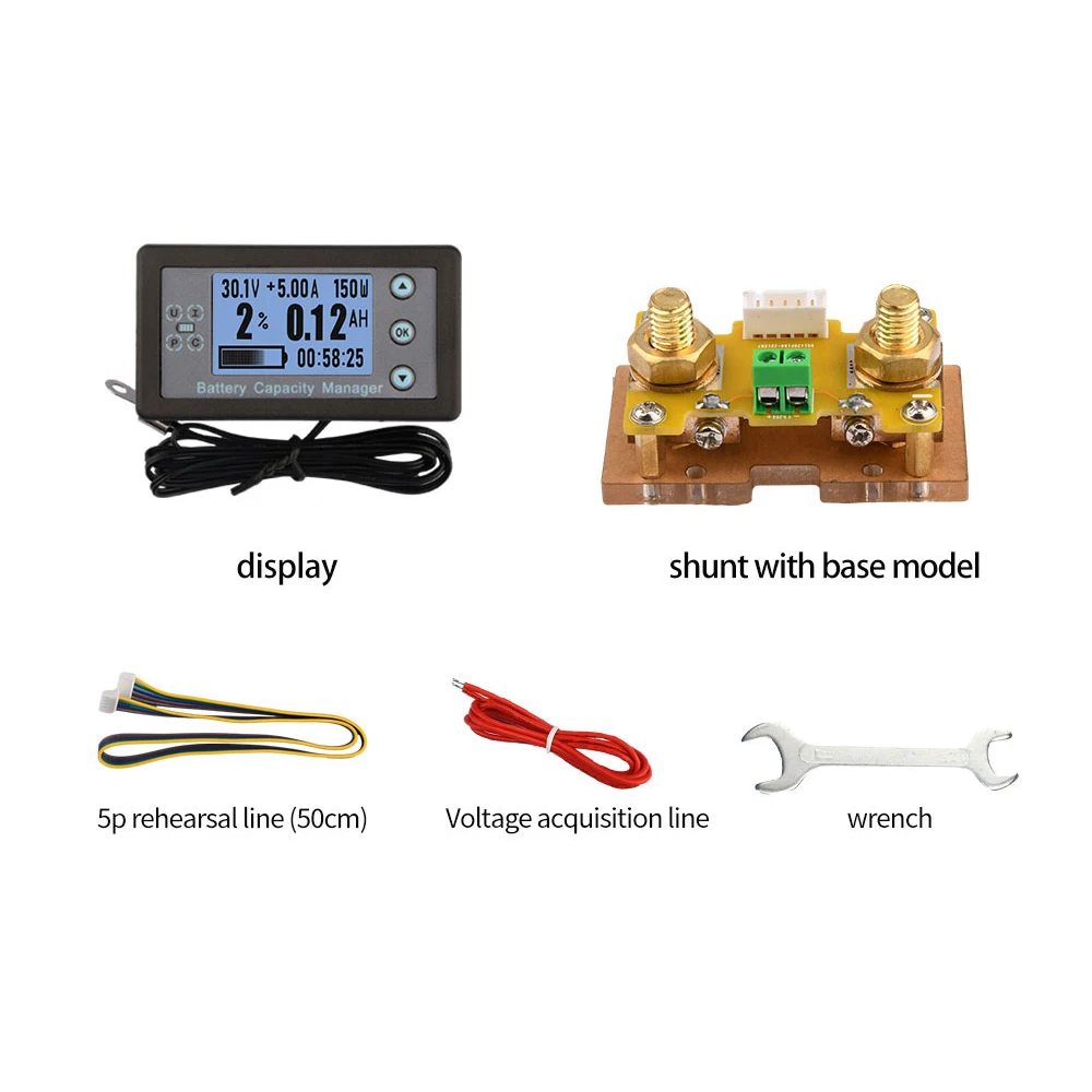 

DC8-120V 100A/200A/300A/500A VA9210 Professional Precision Battery Capacity Tester for Portable Equipment E-bike/Balance Car