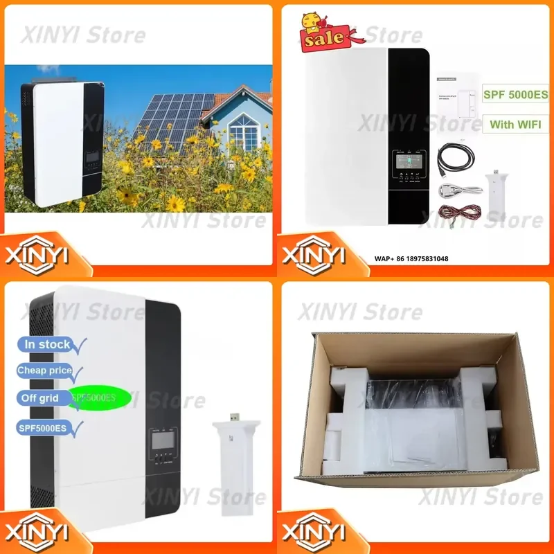 On Sale Growatt Inverter SPF5000ES Smart Off-Grid Power Inverter 5KW Solar Inverter for Growatt SPF5000ES With or Without