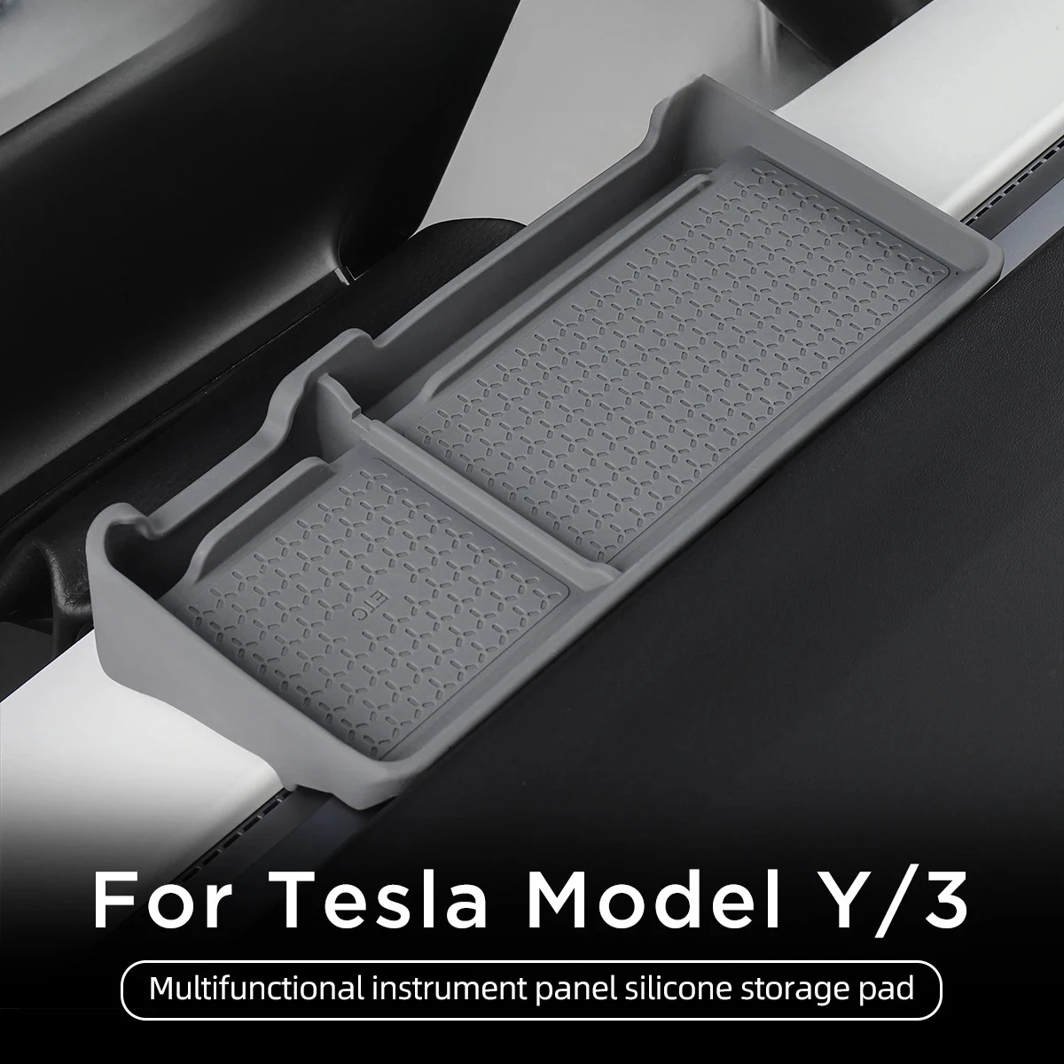 

For Tesla Model 3 Model Y Car Instrument Panel Storage Box Center Control Screen Rear Storage Tray Car Sorting Accessories 2023