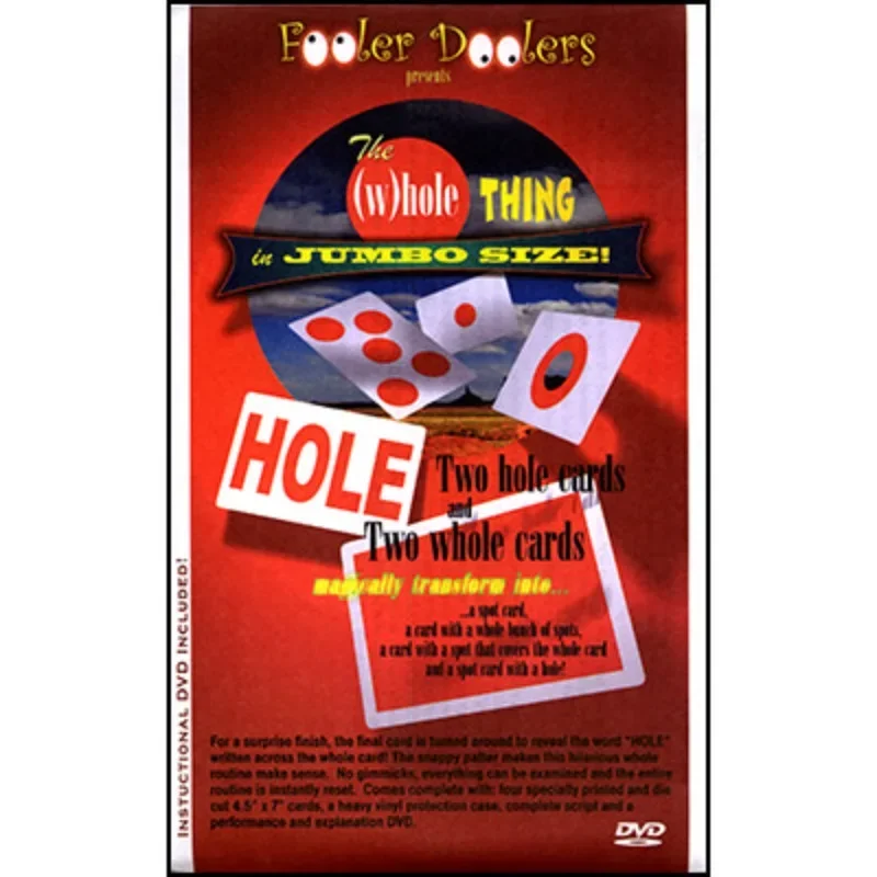 Fooler Doolers Presents The (W)hole Thing in JUMBO Size Close Up Magic Trick Mentalism Magicians Prop Accessory Illusion Gimmick