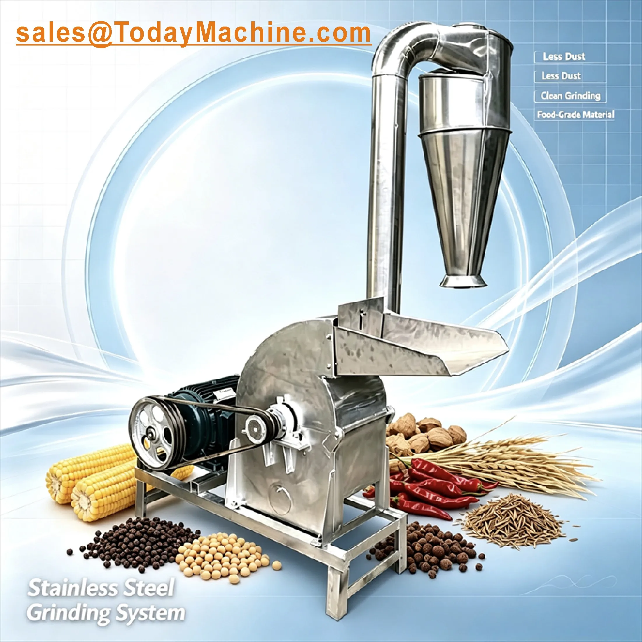 Dry Leaf Dry Chilli Mill Grinder Spices Powder Grinding Pulverizer Machine