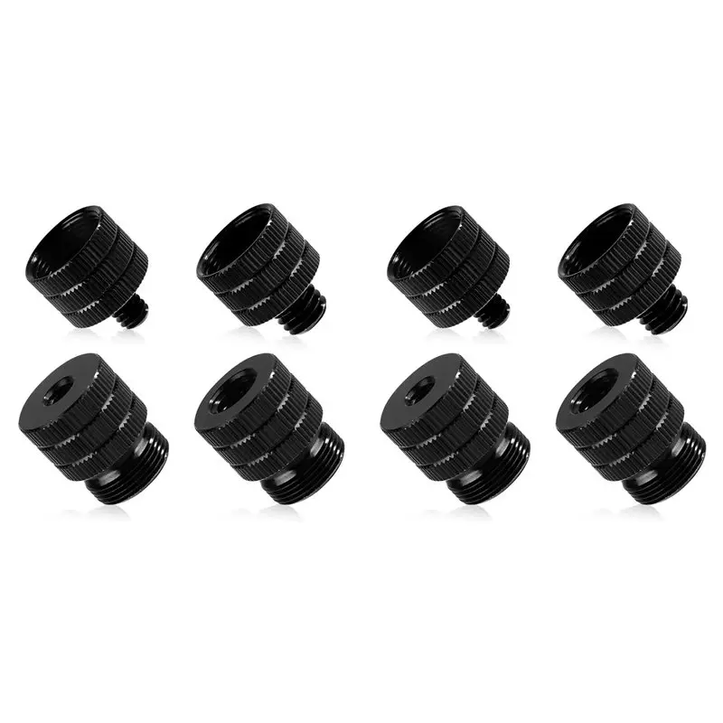8Pcs Mic Stand Adapter, Mic Thread Adapters 1/4 Female To 5/8 Male Screw Adapter For Microphone Boom Camera Tripod-Y41A