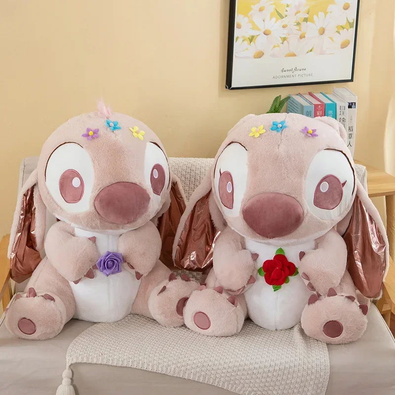 ディズニー リロとスティッチ 30-65 センチメートルぬいぐるみローズゴールドアニメぬいぐるみスティッチ人形枕かわいいぬいぐるみ子供の誕生日ギフト