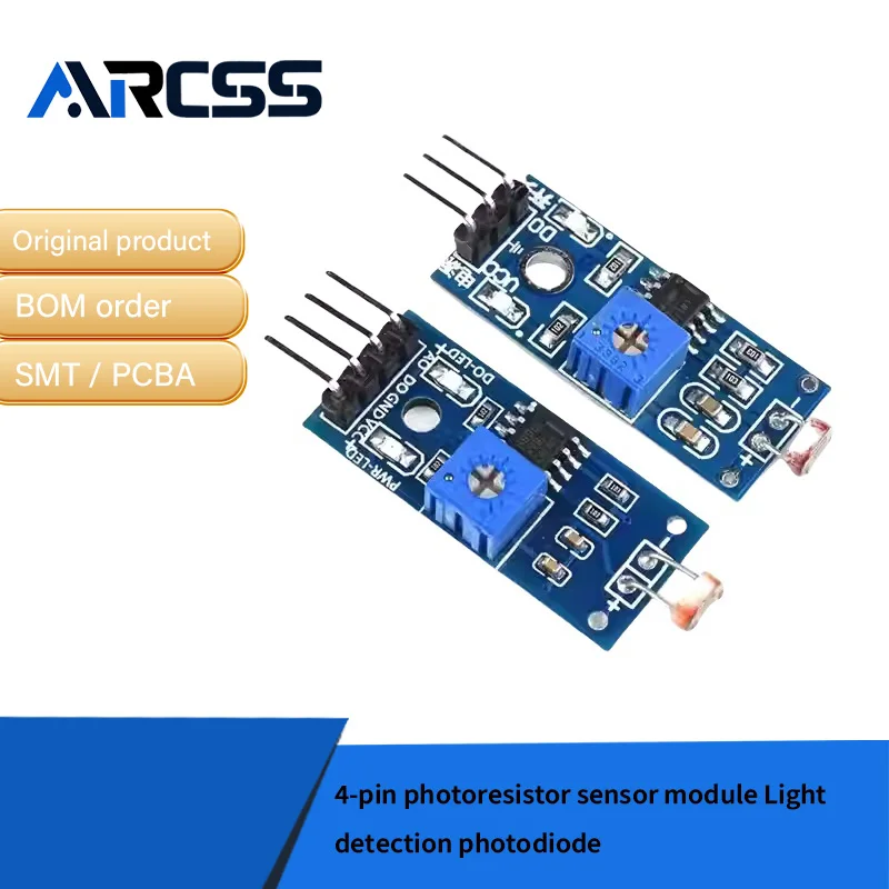 3-pin/ 4-pin photoresistor sensor module Light detection photodiode