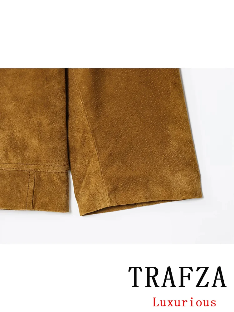  Autumn Winter Streetwear Jackets Women Long Sleeve Buttons Oversized Coats Fashion 2025 Casual Chic Brown Women Jackets