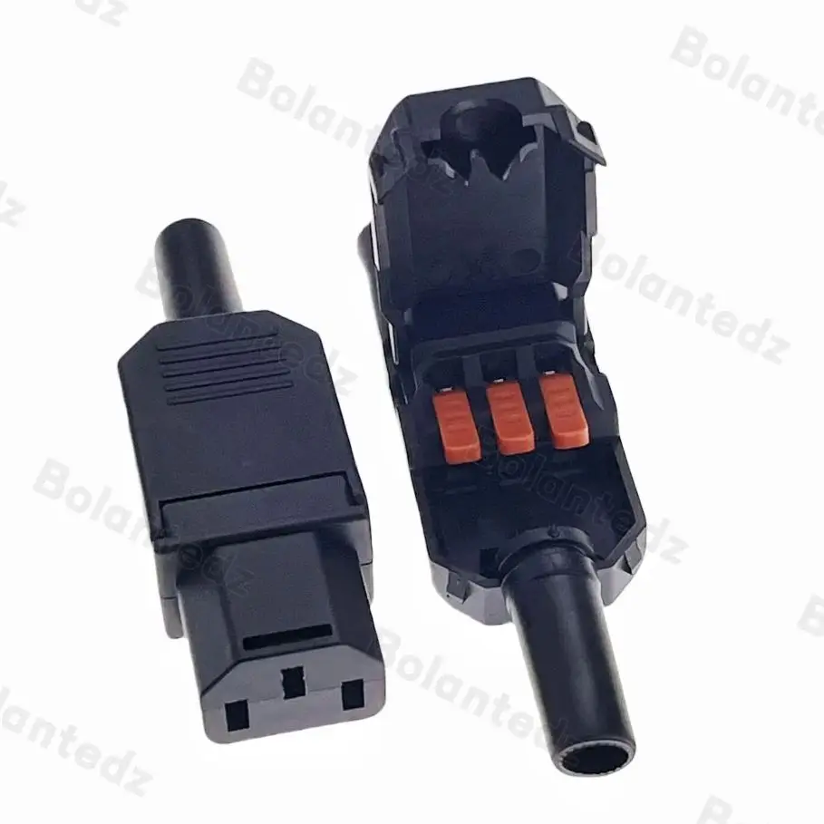 Bolantedz 1pcs 10A plug rice cooker screw free quick wiring AC power socket electric rice cooker wiring PDU