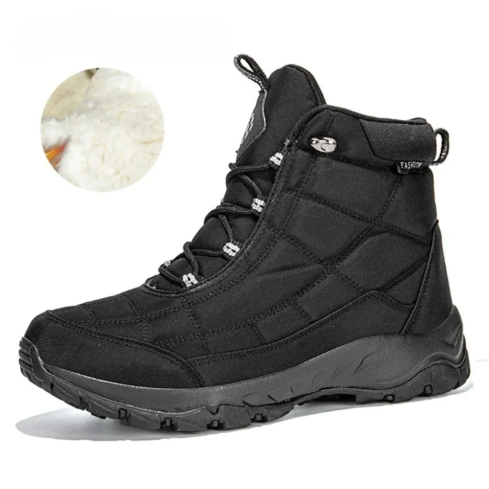 

Men's Winter Snow Boots Waterproof Sneakers Thickened Plush Men's Ankle Boots Outdoor Men's Hiking Boots Super Warm Men's Shoes