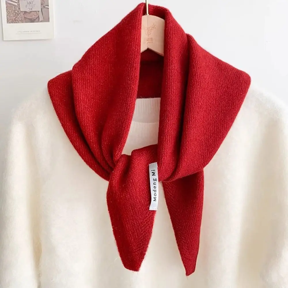 Fashion Wool Knitted Knitted Scarf Multi-functional Warm Women Headscarf Women Shawl Winter