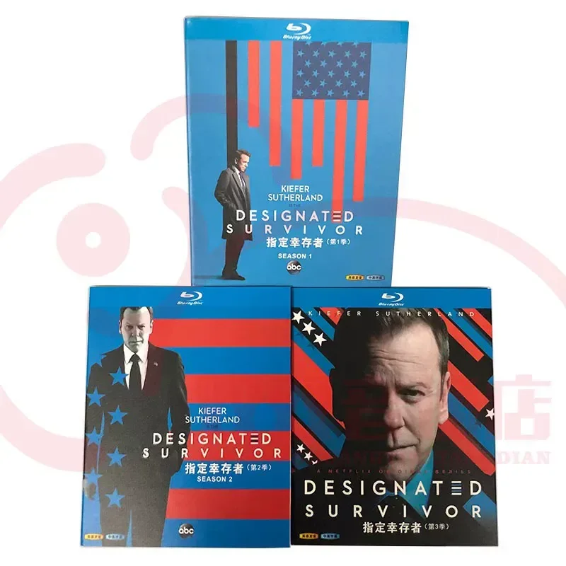 BD Blu-ray Disc Designated Survivor American TV Series Designated Survivor Season 1-3 Disc CD Box