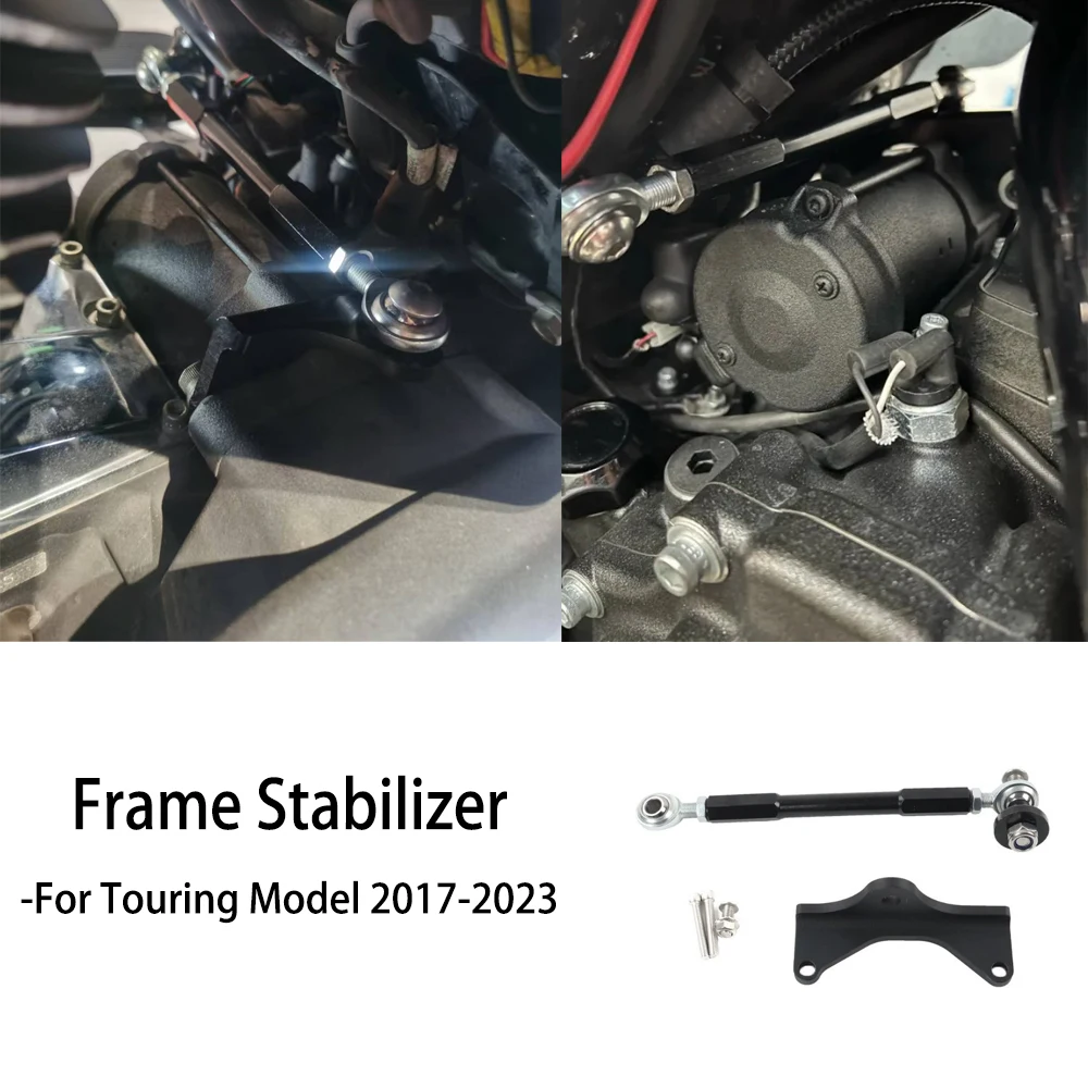 

For Harley Touring Electra Road Street Glide Ultra Classic CVO Road King 2017-2023Motorcycle Aluminum Anodized Frame Stabilizer