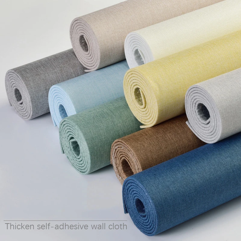 2.8Mx65CM Aluminum Foil Backing Wall Covering Self-Adhesive Thickened Wallpaper Background Wall Soft-Pack Wall Panel Decoration