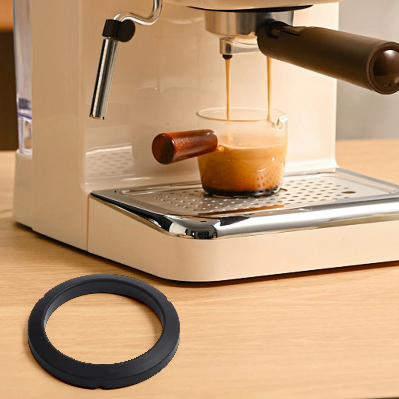 Black Group Head Seal Espresso Machine Gasket Replacement Espresso Machine Seal Long-lasting Performance Robust Material Gasket