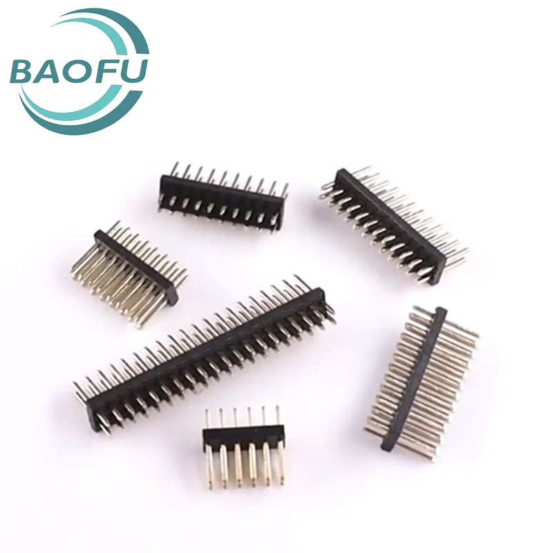 

20pcs double row needle 1.27mm spacing straight insertion needle 2 * 2P/3/4/5/6/7/8/10/12/20/40/50P