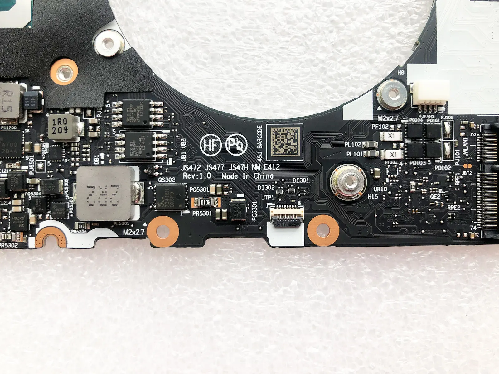 Imagem -02 - para Lenovo Yoga Slim Pro 14iap7 Laptop Placa-mãe Cpu I71260p Uma 8g 100 Trabalho de Teste Nm-e412 5b21f54116