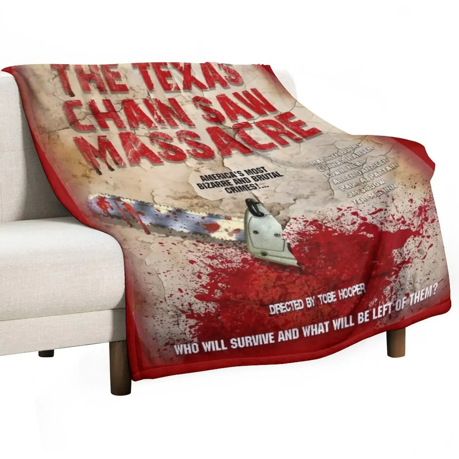 

The Chainsaw Throw Blanket Quilt Sofa Quilt Blankets