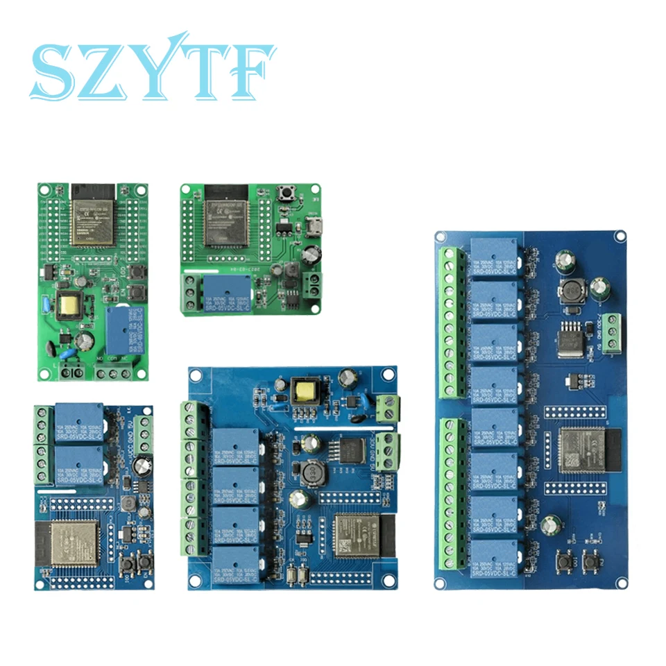 1/2/4/8 Channel ESP32 WiFi Bluetooth-compatible Relay Module AC90-250V DC5-30V Smart Home Automation