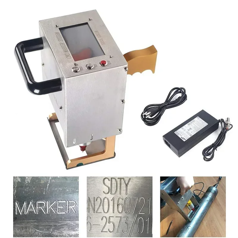 90*30MM Portable Handheld Dot Peen Marking Machine High Speed Metal Pin Stamping tool Engraving Marking Machine