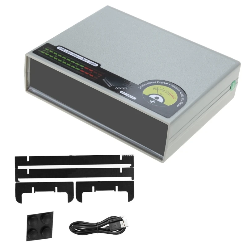 

Green/3-Color LED Music Spectrum 56 Bit Level Meter Easy Operation Durable Drop shipping