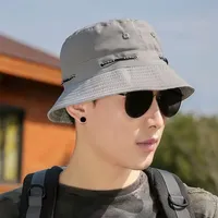 2021 Sun Street Beach Women Double Side Panama Hat Summer Printed Reversible Bucket Hat Men Outdoor Hip-Hop Fisherman Cap