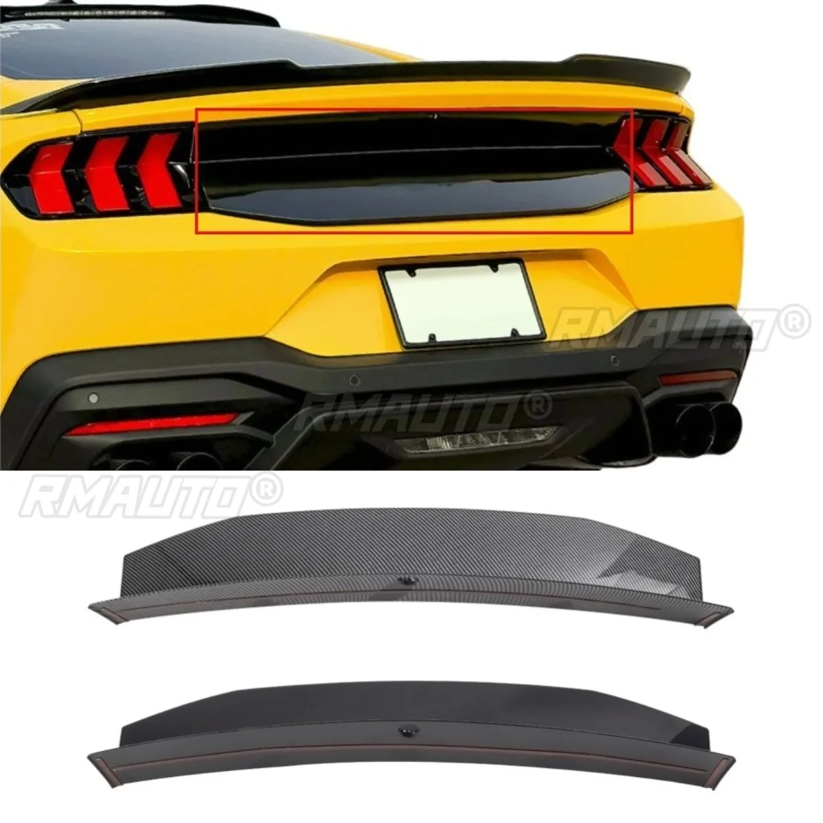 

For Ford Mustang 2024 Car Rear Trunk Wing Spoiler Trunk Wing Body Kit Rear Trunk Spoiler Exterior Part