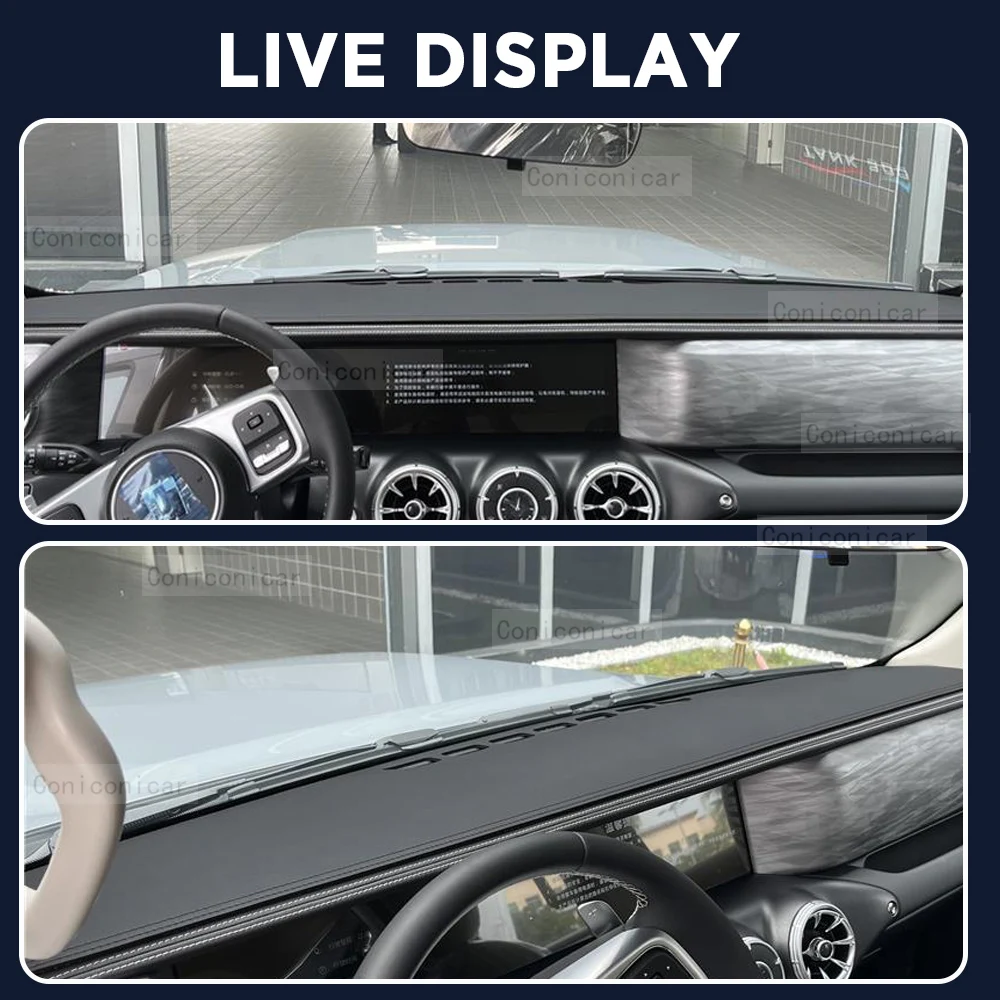 For Great Wall WEY TANK 300 Car Dashboard Cover Mat Dash Board Sun Shade Anti-UV Pad Artificial Leather sun-proof Accessories