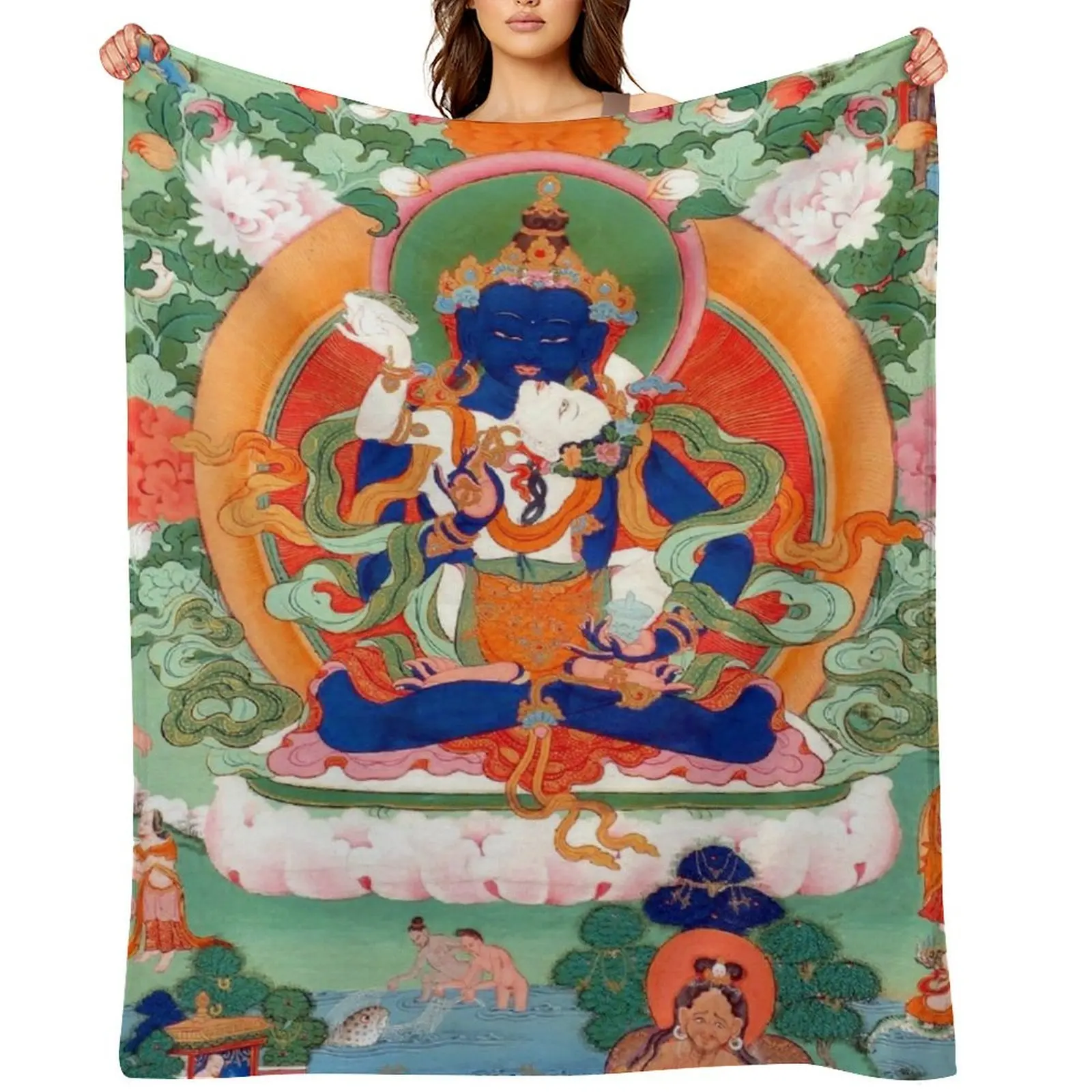 

Buddhist Thangka Art XIII Throw Blanket Plaid on the sofa Single Giant Sofa bed plaid Blankets