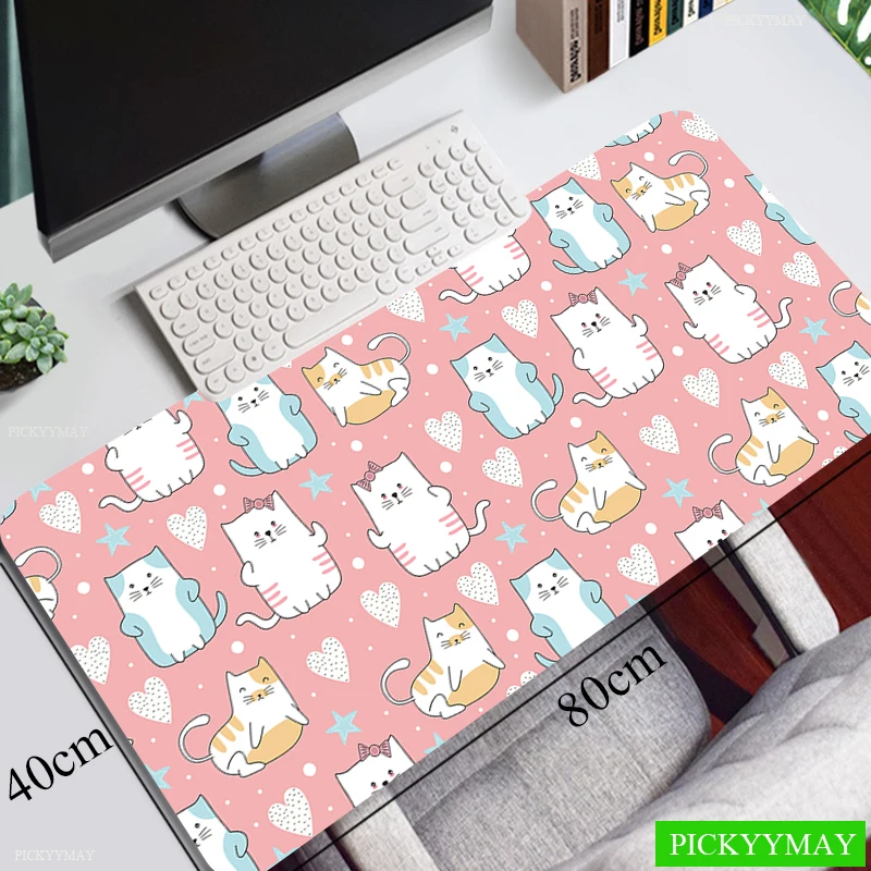 Large Mouse Mat Mousepads Gamer Mat Keyboard Mat Desk Pad Speed Carpet Cute Cat Mousepad Hot Pc HD Cheap Mouse Pad Desk Mat