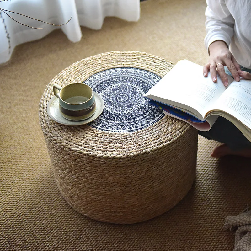 Hand-woven thickened guest small stool stool shoe change stool B & B