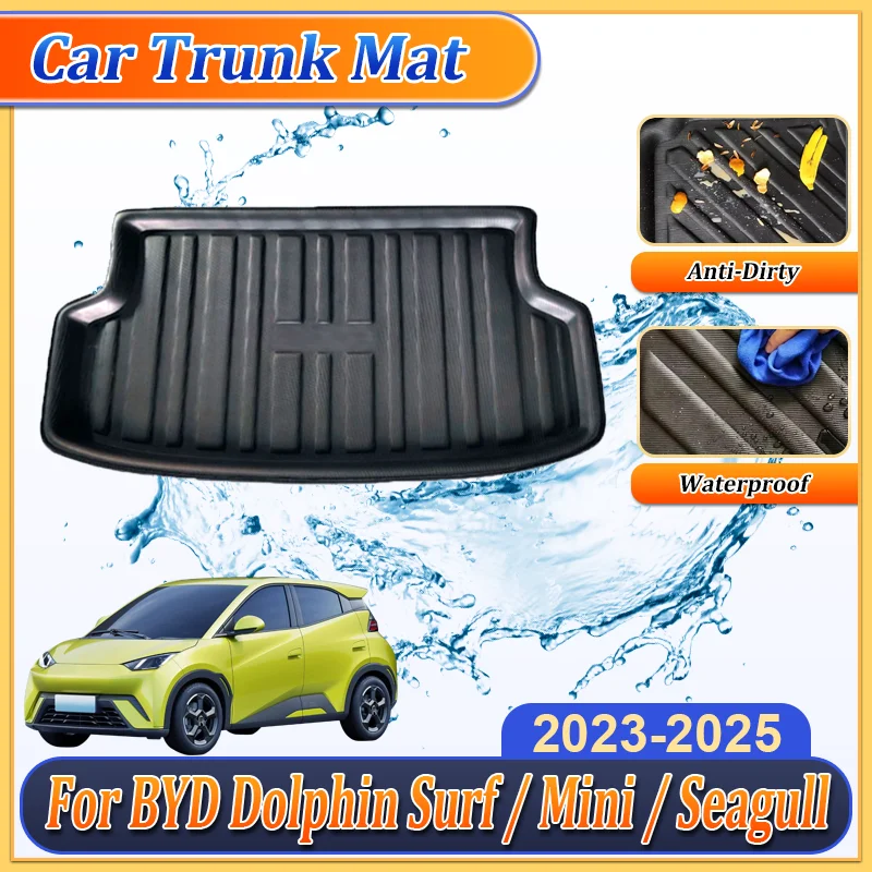 

EVA For BYD Dolphin Surf Dolphin Mini Seagull 2023-2025 Car Rear Trunk mat Anti-Slip Waterproof Boot Carpets Pad Car Accessories