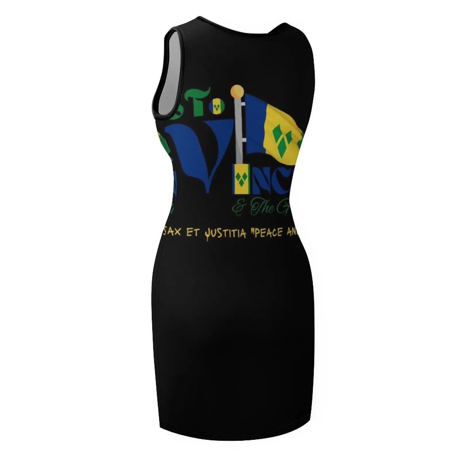 ชุดเดรสแขนกุดลาย St. Vincent Motto ชุดเดรสฤดูร้อนสำหรับผู้หญิง ปี 2025 ชุดเดรสสำหรับงานพรอม ชุดเดรสฤดูร้อนสำหรับผู้หญิง ปี 2025 ชุดเดรสสำหรับผู้หญิง